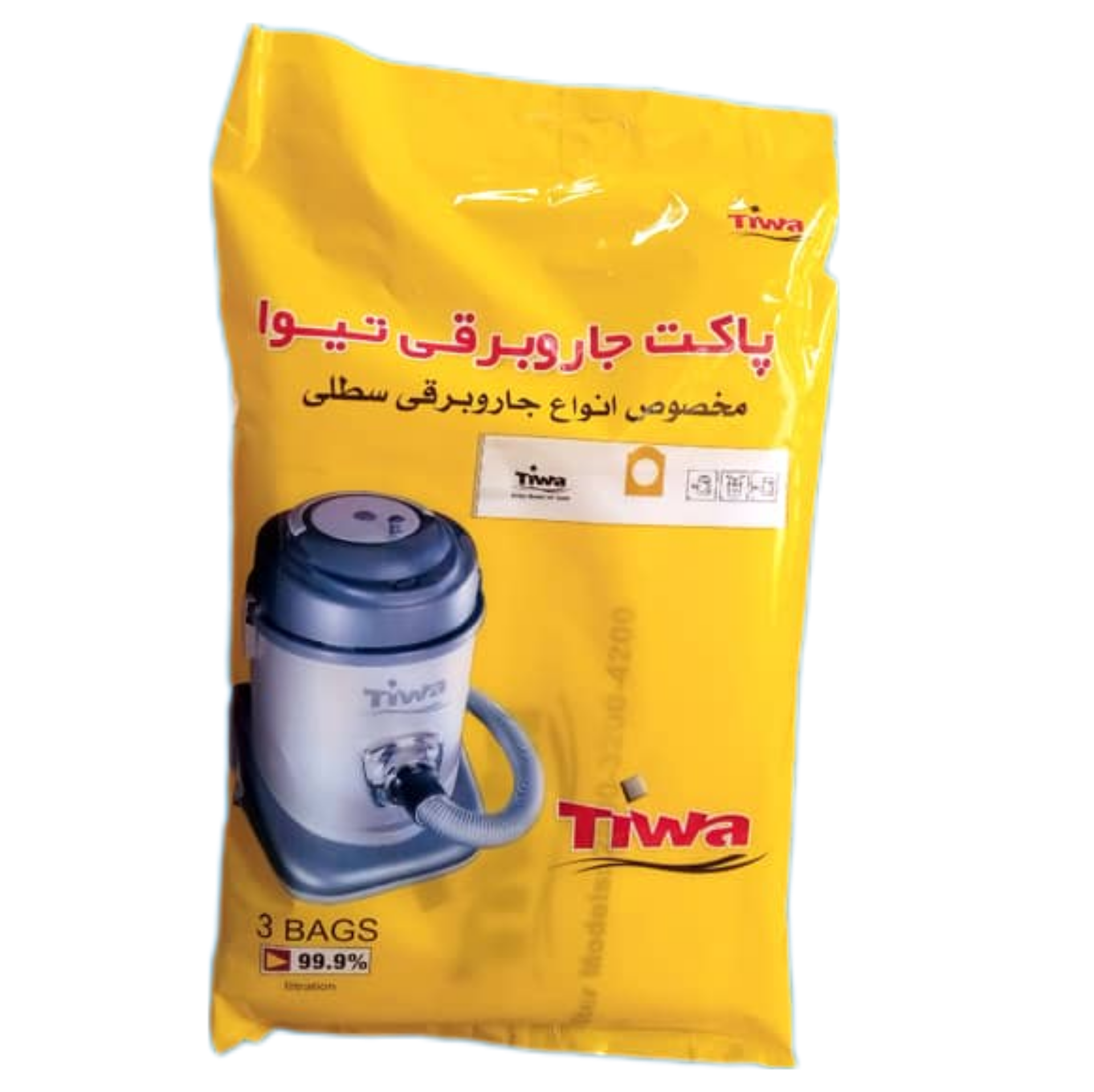 پاکت یکبار مصرف جاروبرقی تیوا بشکه ای